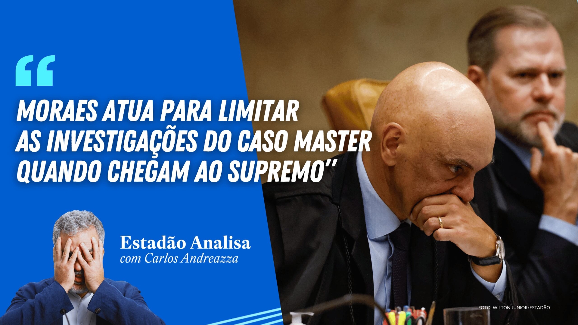“Moraes atua para limitar as investigações do caso Master quando chegam ...