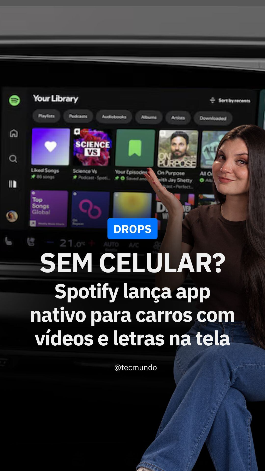 Spotify lança app nativo para carros, eliminando dependência de CarPlay e Android Auto